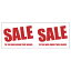 SALEビニールシート ヨコ型 61-228-6-1 【販促用品 POP用品 ビニール幕・横幕 ビニールシート シンプルSALE 販促用品】【販促用品 ディスプレー ポップ用品 アイキャッチ POP 店舗 セール 広告 商品 業務用】【厨房館】 5,759円