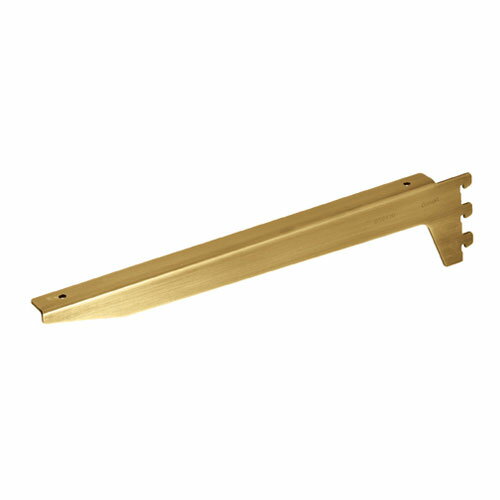 【まとめ買い10個セット品】アンティークゴールド 木棚用ブラケット ダボ後付けタイプ D40cm用 右 61-34-19-4 【店舗什器 パネル 壁面 店舗備品 仕切 棚】【厨房館】