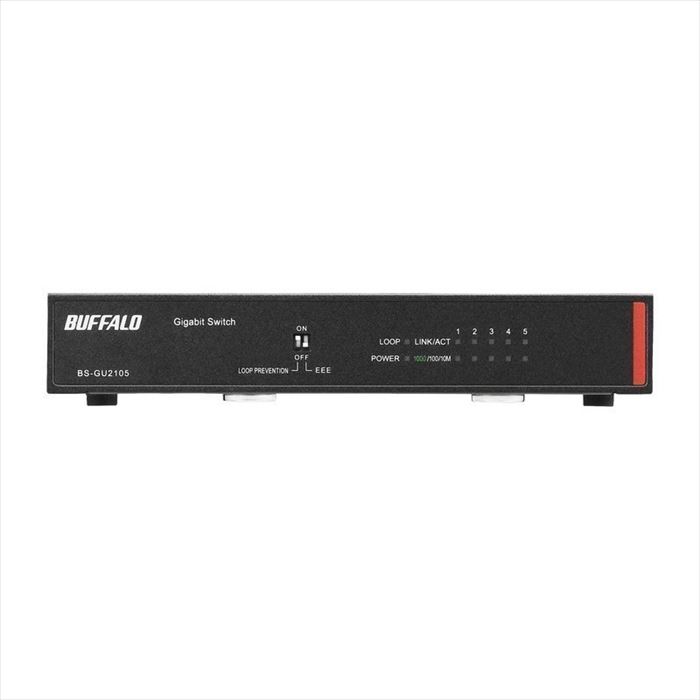 BUFFALO BS-GU2105 法人向け レイヤー2 Giga アンマネージスイッチ 5ポート ブラック バッファロー