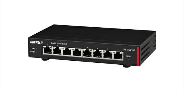 Rakuten - BUFFALO BS-GS2108 法人向け レイヤー2 Giga スマートスイッチ BS-GS21シリーズ