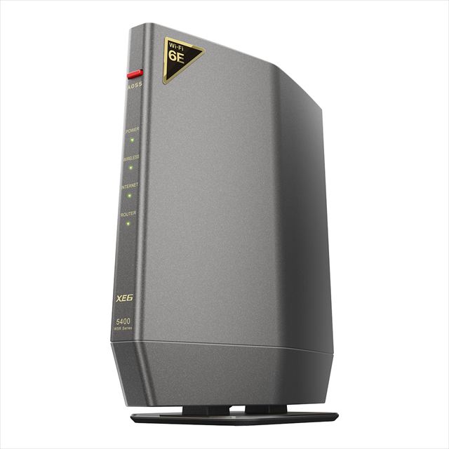 BUFFALO WSR-5400XE6 Wi-Fi 6E(11ax)対応トライバンドWi-Fiルーター 2401+2401+573Mbps AirStation WSR-5400XE6シリーズ