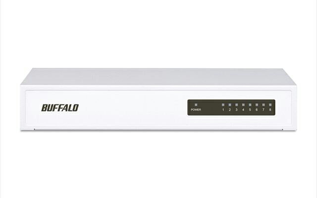 乐天商城 - BUFFALO LSW4-TX-8NS/WH 10/100Mbps対応 スイッチングハブ 金属筐体/電源内蔵モデル LSW4-TX-NSシリーズ