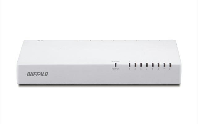 Rakuten - BUFFALO LSW4-TX-8NP/WH 10/100Mbps対応 スイッチングハブ プラスチック筐体/電源内蔵モデル LSW4-TX-NPシリーズ