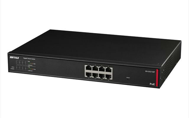 Rakuten - BUFFALO BS-GS2108P 法人向け レイヤー2 Giga PoE スマートスイッチ BS-GS21Pシリーズ【代引不可】
