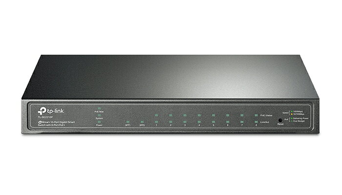 TP-LINK TL-SG2210P 10ポート ギガビットスマートスイッチ（PoE+ポート×8搭載）
