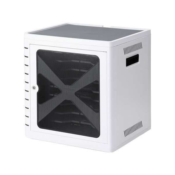 サンワサプライ CAI-CAB16W iPad・タブレット収納キャビネット(10台収納・ホワイト)【代引不可】