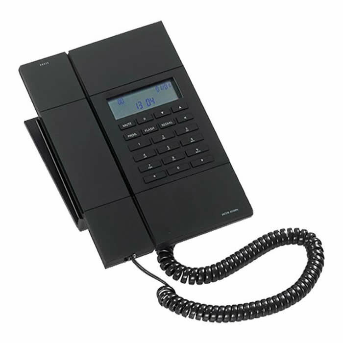 JACOB JENSEN ヤコブ イェンセン HT60-No One Touch Telephone ブラック 型番 JJN010090 ナンバーディスプレイ対応 正規品 デザイン電話機 北欧 おしゃれ