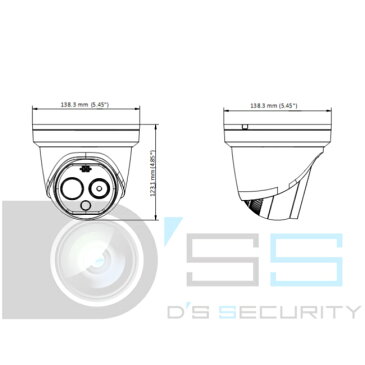 【送料無料・代引き不可】NSS サーマルカメラ ドームタイプ DS-2TD1217B-6/PA