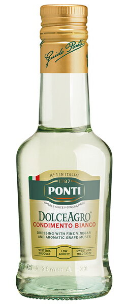 ポンティ　バルサミコ　ドルチェアグロ　白　250ml　 送料別