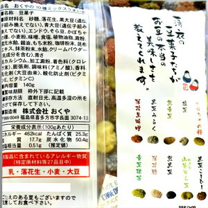 【送料無料】TVで紹介され、リピーター続出!豆菓子2袋セットおくや10種ミックスうまい豆おくや喜多方会津あいづミックスナッツ豆菓子お土産ふくしまプライド郡山銘販まざっせこらっせGW子供の日