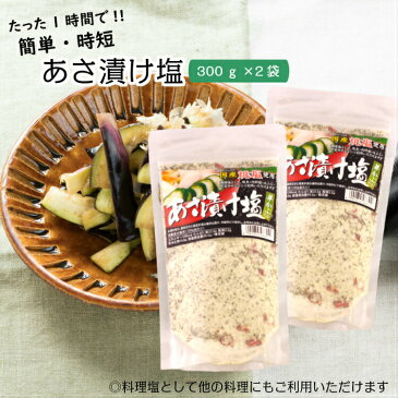 【送料無料】【あさ漬け塩（300g）×2袋セット】芽かぶ入り浅漬け塩 浅漬け 浅漬 あさ漬け 塩 国産 国産焼塩 調理塩 しお 天ぷら 肉料理 焼魚 おにぎり だし塩 塩 しお めかぶ 芽かぶ 唐辛子 調味料 馬場音一商店 郡山銘販 まざっせこらっせ お取り寄せグルメ