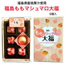 【マラソン期間P5倍】福島 ももマシュマロ大福 6個入 ももマシュマロ まざっせこらっせ 福島 ふくしま 桃 もも 白桃 桃大福 福島の桃 桃マシュマロ 福島桃...