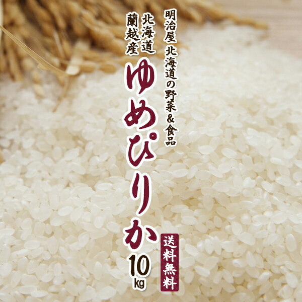 ゆめぴりか 送料無料 10kg (5kg×2袋） 令和3年 新米 北海道産 蘭越産 送料込み ユメピリカ 北海道米 【高橋農園】