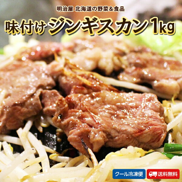 高級肉（5000円程度） ★300円OFFクーポン発行中★味付ジンギスカン 1kg 送料無料 500g×2袋 羊 ラム ギフト 送料込み 肉専門店 サンビーム食品 焼き肉ギフト お中元ギフト 夏ギフト お取り寄せ 肉のサンビーム 父の日ギフト