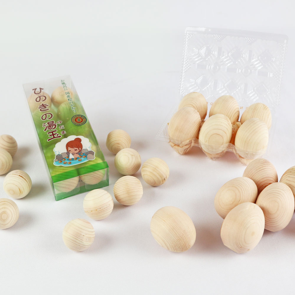 ひのきのゆだま丸型【国産品/無垢ひのき】天然木無塗装