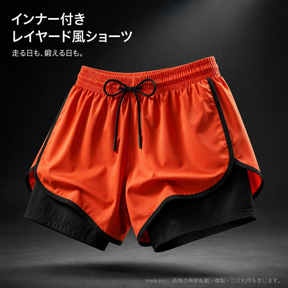 ランニングやマラソン、陸上、トレーニングに活躍する、男女兼用のインナー付きスポーツショートパンツです。軽快なショート丈に、内側のインナーを組み合わせたレイヤード風デザイン。速乾仕様で、夏のスポーツスタイルを軽やかに演出します。ゆったりとしたシルエットに、ウエストゴムと調節ひもを備えました。素材はポリエステル92%、スパンデックス8%。カラーはホワイト、グレー、ブラック、ダークネイビー、湖水ブルー、オレンジレッド、ネオングリーンの全7色。サイズはS、M、L、XL、2XL、3XL、4XLからお選びいただけます。▲バナーをタップしてクーポンを獲得できます2,400円2,580円2,480円2,500円