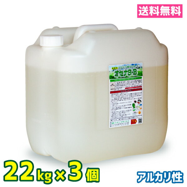 業務用 食器洗浄機 食洗器 洗剤 送料無料 22kg 3個 アルカリ性 オセナS-B　ホシザキ等各種メーカーに対応