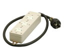 【公式】明工社 MR2933 接地3P 20A 引掛3コ口タップコード1m付(VCT3.5m) 動力用20A引掛形タップ 設備工事用配線器具