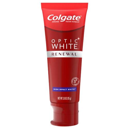 【海外配送】正規品保証 コルゲート リニューアル ハイインパクト ホワイト Colgate Optic White Renewal High Impact White 85g (新品だが箱なし) 歯磨き粉のサムネイル