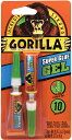 海外発送 Gorilla (ゴリラ) 強力瞬間接着剤ジェル 3グラム入りチューブ2本 透明 (1パック)