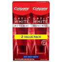 Colgate 正規品保証 オプティック ホワイト リニューアル ハイインパクト ホワイト 歯磨き粉 Optic White Renewal High Impact White 85g 2パック【海外配送】