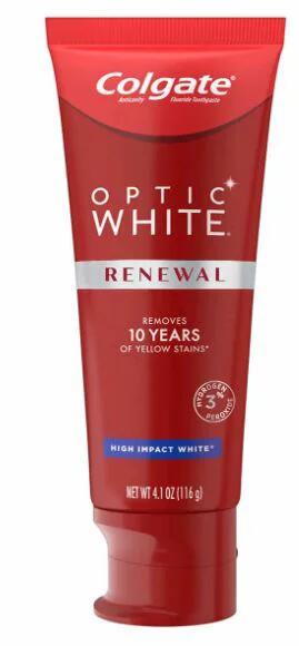 海外配送 最新版 リニューアル ハイインパクト ホワイト 新品だが箱なし 歯磨き粉 Colgate Optic White Renewal High Impact White 116g