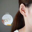 \期間限定/最大30%OFFクーポン!ピアス フープピアス 小ぶり silver925 シルバー925 ミニピアス 3粒CZダイヤ 2色展開 K18 アクセサリー 韓国ファッション 韓国ファッション 韓国