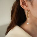 【アフタSALE! 2点で22%OFFクーポン有】ピアス パール ステンレス 淡水パール バロックパール サージカルステンレスチェーンピアス 金属アレルギー 対...