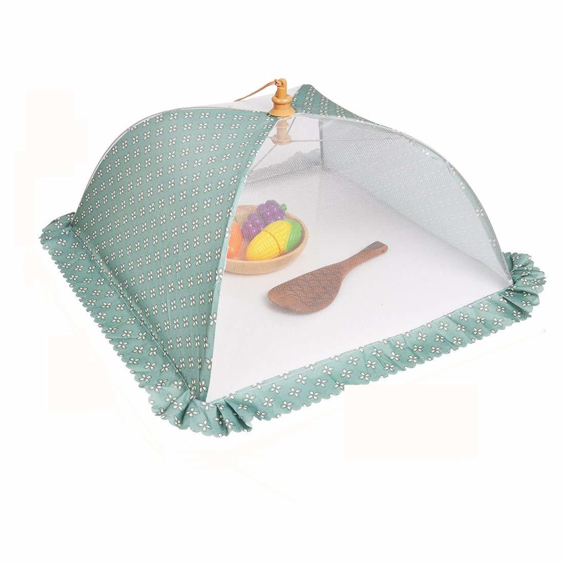 食卓カバー キッチンパラソル DEWEL フードカバー キッチンパラソル 3色あり 洗える 洋風 折り畳み式 正方形 埃よけ 虫よけ