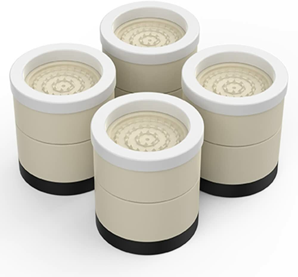 【BF期間限定20倍P付】洗濯機 かさ上げ台 9.5cm かさ上げ台 防振ゴム 高さ調節 二層4セット 8点入り 洗濯機台 耐荷重500kg 洗濯機置き台 大型...