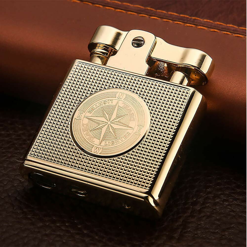 【100円OFFクーポン付】オイルライター レトロ クラシック設計 復古 小型 灯油ライター 着火石付き 金属性 携帯便利 ギフト包装 父の日 男性プレゼント オイル無し かっこいい 彼氏 旦那 上司 友人 父 誕生日 プレゼント
