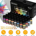 【マラソン期間限定10倍P】 レジン 着色剤 32色セット 5g/色 Biutee マイカパウダー レジン染料 26色マイカパウダー 3色金箔粉 3色レーザーパウダーエポキシ DIY バスボム 絵具 スライム キャンドル作り