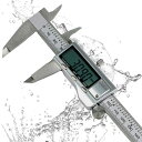 【100円OFFクーポン付】デジタル ノギス 150mm ステンレス鋼製 LCDディスプレイ 外径 内径 深さ 段差 測定 工具 ゼロリセット 高精度 電池付 ...