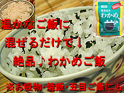 送料無料 メール便配送 わかめご飯 ふりかけ 25g×4袋入 炊き込み わかめわかめご飯用　乾燥 わ ...