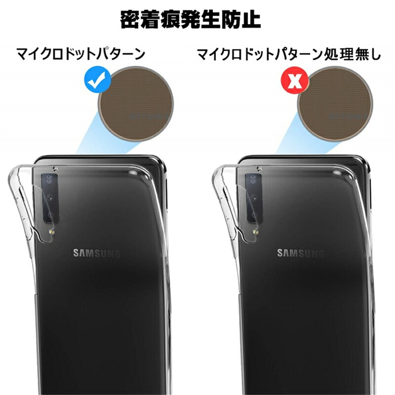 Galaxy A7 スマホケース スマホカバー 衝撃吸収 擦り傷防止 TPU シリコン 薄型 Qi充電対応 軽量 ソフト クリア 透明 黄変防止 滑り止め 楽天モバイル