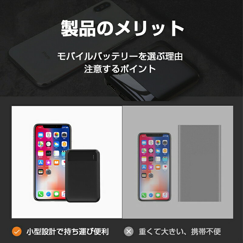 モバイルバッテリー 6800mAh パワーバンク 大容量 防災電源 iPhone17/16/15充電 スマホ充電器 2つUSB出力 2台同時充電 移動電源 極薄 小型 ミニ 123g軽量 安全充電 携帯便利 旅行 登山 外出におすすめ 高品質リチウム電池 便利グッズ PSE認証済 【PL保険加入済み製品・安心】 meisei-10002220 明誠ショップ サンプル画像3