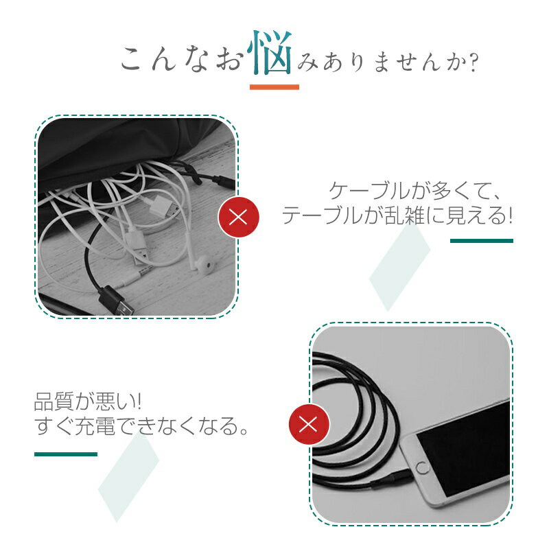 wantobe wantobe 究極ストロングケーブル TYPEC 3A 0.5M WH WTCKS050W