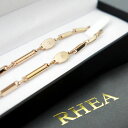 RHEA 【 ピンクゴールドビーン レディース 】正規保証 健康ネックレス