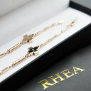 RHEA 【 ピンクゴールドクローバー 】正規保証 健康ネックレス