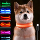 【全店商品9%OFF】いぬ首輪 ひかる いぬひかる首輪 LED光る首輪 小型犬 散歩 ライトUSB充電式 軽量 首輪 光る 犬 ライトるあなたに小さな犬や猫を目...