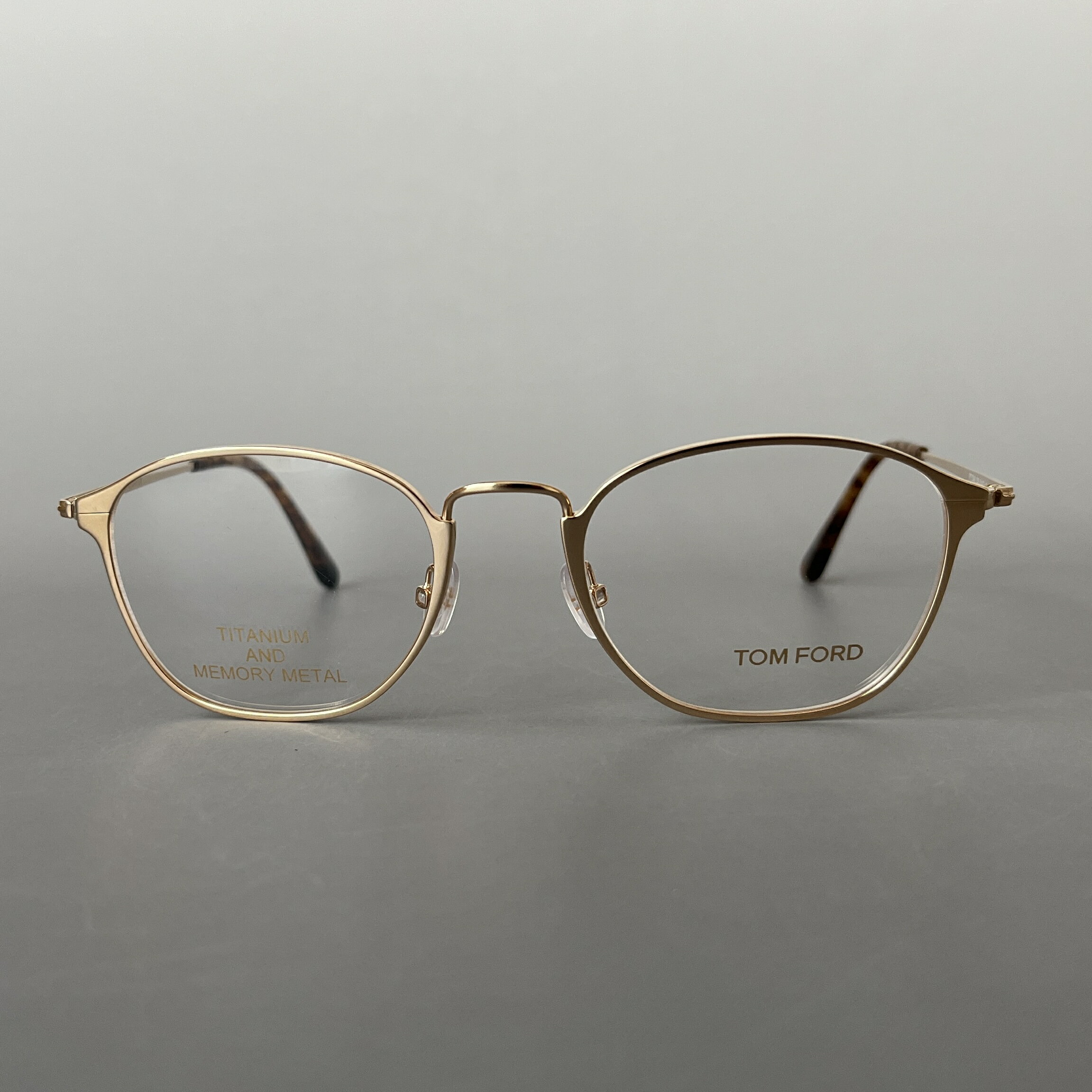 トムフォード メガネ TOM FORD メンズ レディース FT5349 ボストン 新品 チタン メタル ゴールド メイドインジャパン 眼鏡 ブラウン 金 おしゃれ かっこいい スタイリッシュ かわいい 金属 国産