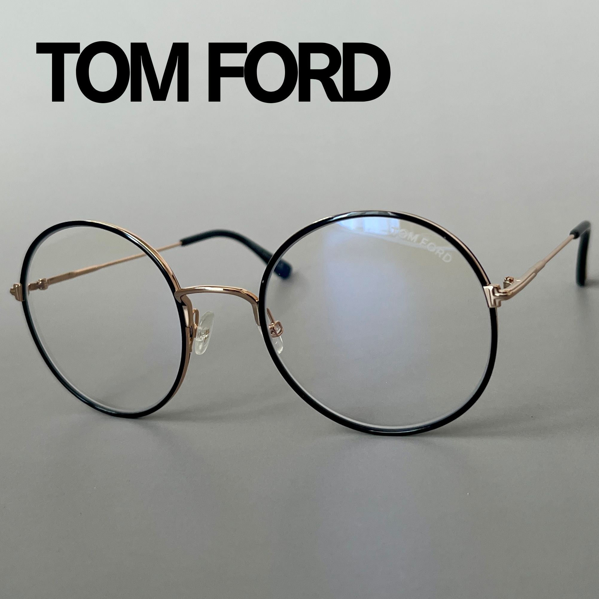 【2000円OFFクーポン！P2倍】お買い物マラソン 2/4 20時～2/10 1:59まで トムフォード メガネ TOM FORD オーバル FT5632 ブ...