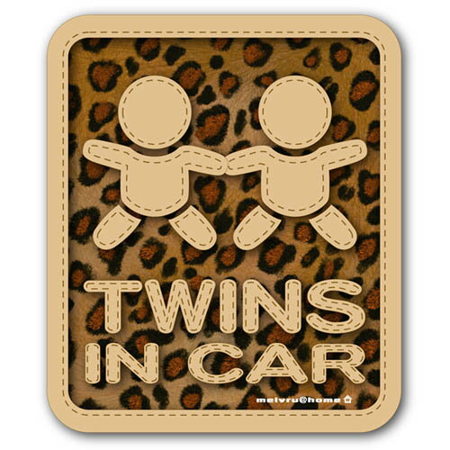 ɿ TWINS IN CAR ĥ󥺥󥫡 ƥå/ҥ祦 Ҥ礦 դл ֤󤬾äƤޤ baby in car ٥ӡ󥫡 Ǥ襤 ڥ᡼̵