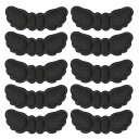 ヒールパッド ハイヒールの靴のための黒いヒールステッカーの翼の形(黒厚モデル(厚さ約6mm))