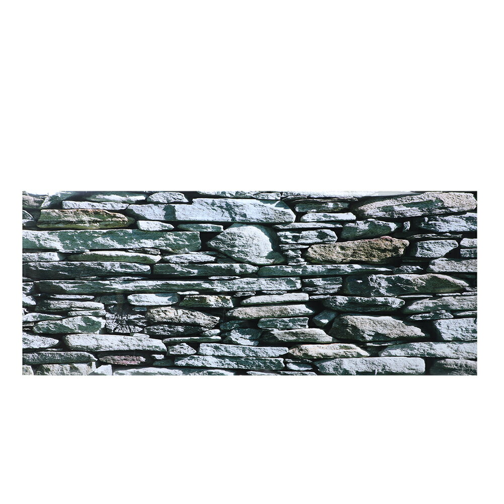 水族館の装飾的なステッカー 水族館の背景のステッカー 水族館の水槽の石垣の絵(61 * 30cm)