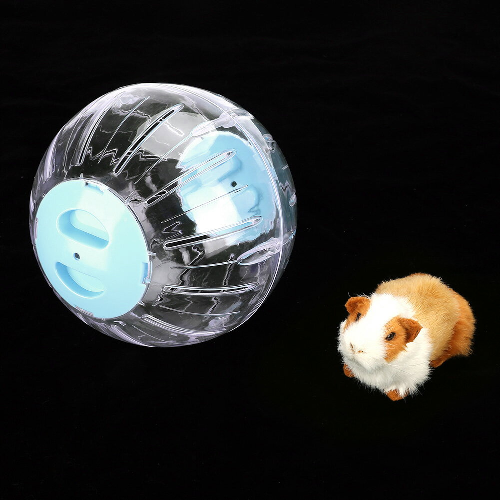 【面白い～クーポンあり！】ハムスターエクササイズボール 小動物用おもちゃ スナネズミエクササイズボール ペット用プラスチック スナネズミのエクササイズボール ハムスターのエクササイズボール 直径18.5cmペット耐久性(blue)