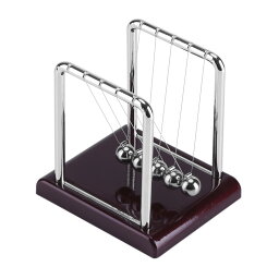 Newtons Cradle バランスボール 5個のボールを備えたスチールニュートンクレードル振り子 バランススイング磁気ボールクレードル物理科学振り子