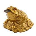 金色の財運チャーム 繁栄の為の風水置物 7つの星座 オフィスや店舗に最適 高品質樹脂製 (ブロンズ)