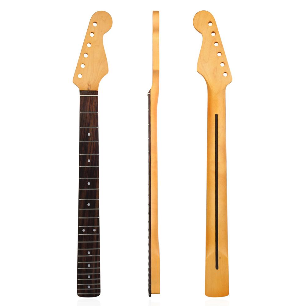 エレキギターネック 22 フレットメイプル指板ギターネック DIY 部品交換用