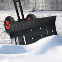 スノープッシャー 除雪機 雪かき機 車輪付き 大型車輪付スノープッシャー除雪スコップ タイヤ付雪かきスコップ 調節可能 除雪用具 私道や歩道の清掃に適しています...
